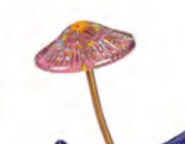 Art Glass Mushroom Garden Stake - A. Dodson's
