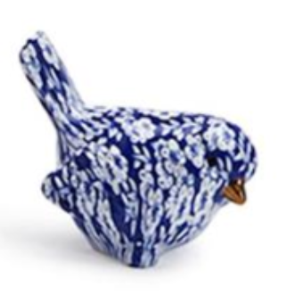 CHINOISERIE BLUE ROBIN DECORATIVE BIRD - A. Dodson's