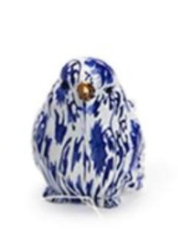 CHINOISERIE BLUE ROBIN DECORATIVE BIRD - A. Dodson's