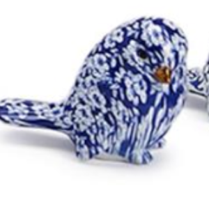 CHINOISERIE BLUE ROBIN DECORATIVE BIRD - A. Dodson's