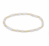 hope unwritten 3mm bead bracelet - pearl by enewton