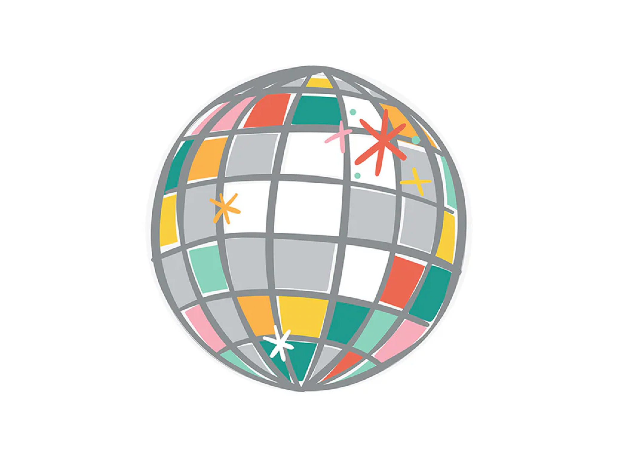 HAPPY EVERYTHING DISCO BALL MINI ATTACHMENT - A. Dodson's