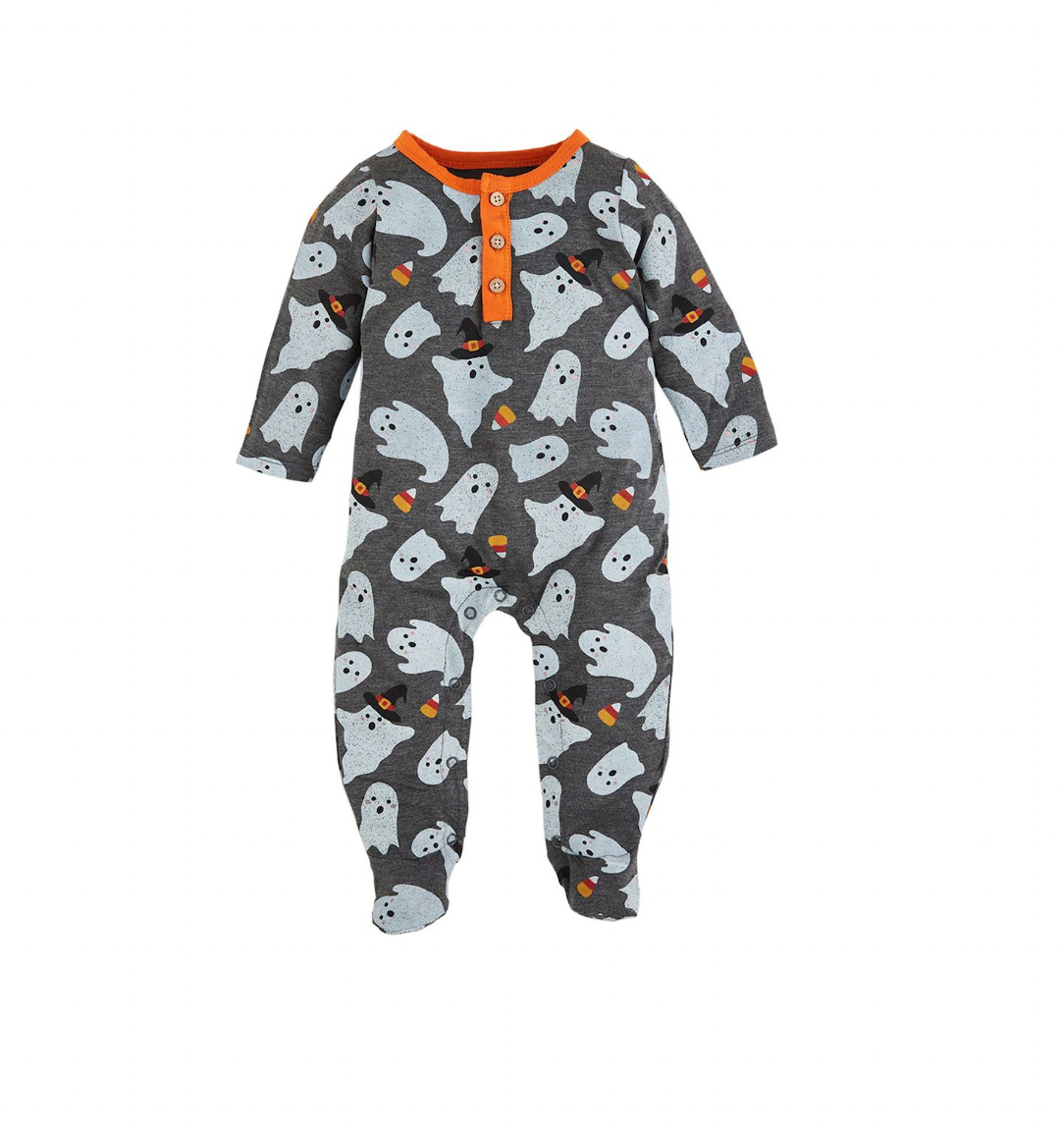 CANDY CORN GLOW SLEEPER & HEADBAND SET BY MUD PIE