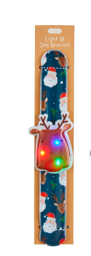 CHRISTMAS LIGHT-UP SLAP BRACELETS BY MUD PIE - A. Dodson's