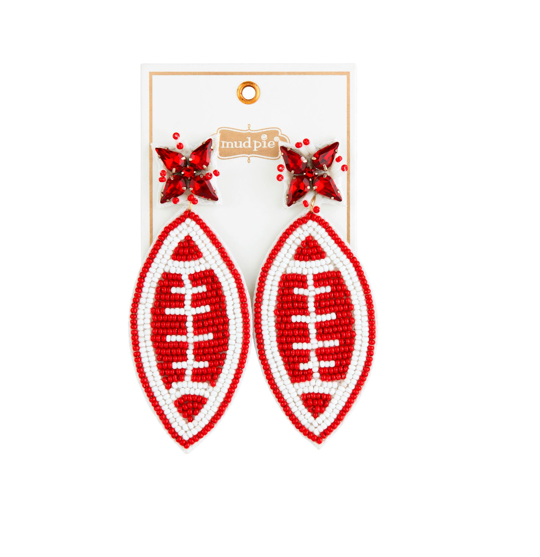 FOOTBALL GAMEDAY EARRINGS - BY MUD PIE - A. Dodson's