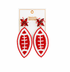 FOOTBALL GAMEDAY EARRINGS - BY MUD PIE - A. Dodson's
