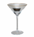 Halloween Sayings, 4 Styles 10 oz. Martini Glass w/ Gold Rim - A. Dodson's