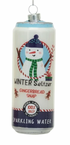 Santa or Snowman Glass Seltzer Can Ornament