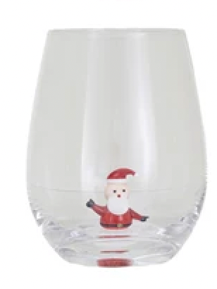 Christmas Stemless Wine Glasses - A. Dodson's