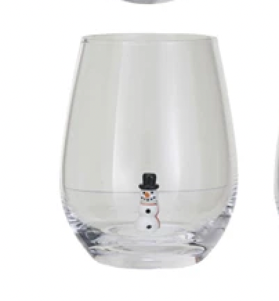Christmas Stemless Wine Glasses - A. Dodson's