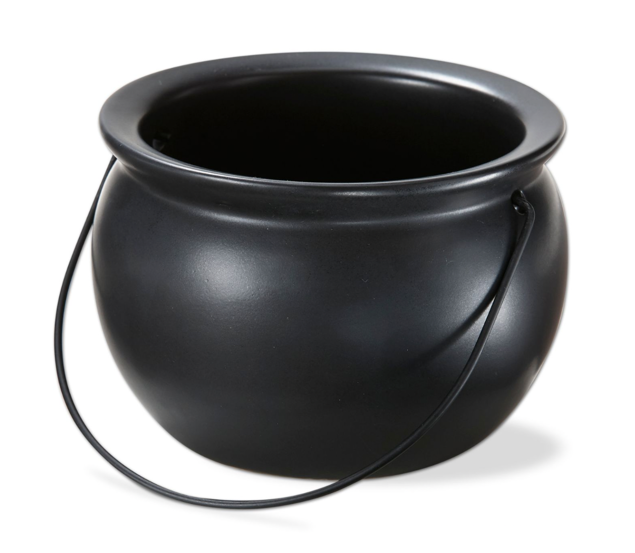 Black Cauldron Bowl with Handle