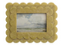 Scalloped Photo Frame, 2-Layer holds 4" x 6" photo