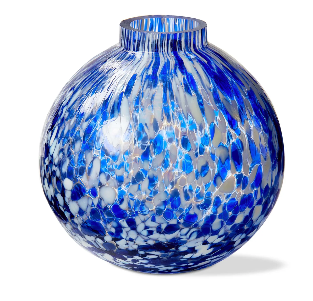 Blue Confetti Bud Vase