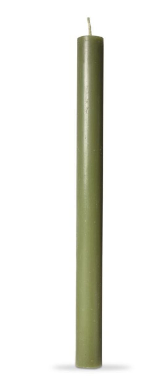 color studio 10" straight candle - olive