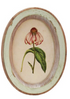 Wood Framed Glass Wall Décor with Flower, 9 Styles