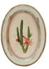 Wood Framed Glass Wall Décor with Flower, 9 Styles