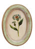 Wood Framed Glass Wall Décor with Flower, 9 Styles