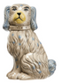 English Staffordshire Dog Hand-Painted Vintage Reproduction Vase