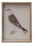 Wood Framed Glass Wall Décor with Bird Images, 6 styles