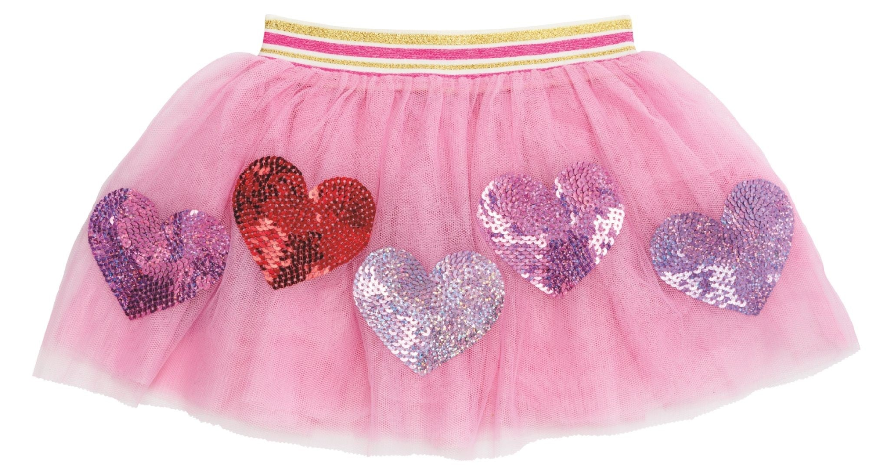 Sequin Heart Sparkle Tutus By Mud Pie