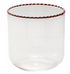 10 oz. Drinking Glass with Striped Rim, 4 Colors