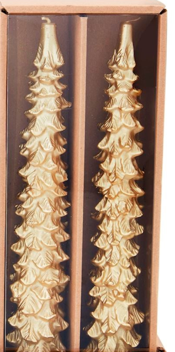 Tree & Stripe Taper Sets By Mud Pie
