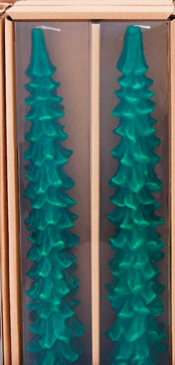 Tree & Stripe Taper Sets By Mud Pie