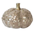 Large Handmade Cotton Velvet, Sequin/Bouclé & Aluminum Pumpkin, 2 Styles