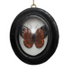Resin Convex Framed Faux Butterfly Ornament, 4 Styles