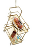 3-1/2"H - 6"H Metal Bar Cart Ornament, Multi Color, 4 Styles