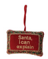 Handmade Beaded Velvet Pillow Ornament with Embroidery, 4 Styles