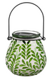 Mosaic Glass Floral Solar Latern