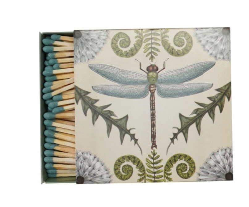Safety Matches in Matchbox with Animals & Botanicals, 2 Styles