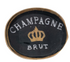 Enameled Metal Tray with Gold Edge, 3 Styles
