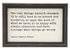 Wood Framed Wall Decor with Saying, Black & White, 4 Styles