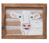 Wood Framed Cotton Embroidered Wall Décor, 3 Styles
