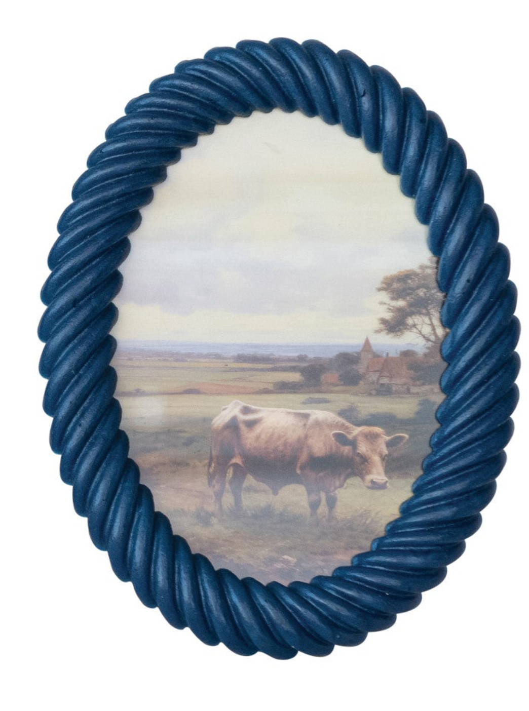 Oval Resin Twisted Photo Frame, 2 Colors (Holds 5" x 7" Photo)