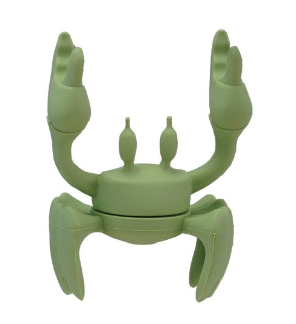 Silicone Crab Shaped Lid/Spoon Holder, 3 Colors