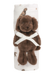 Lab Swaddle & Rattle Set