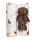 Lab Swaddle & Rattle Set