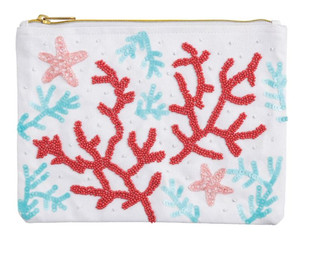 White Coastal Luxe Clutch
