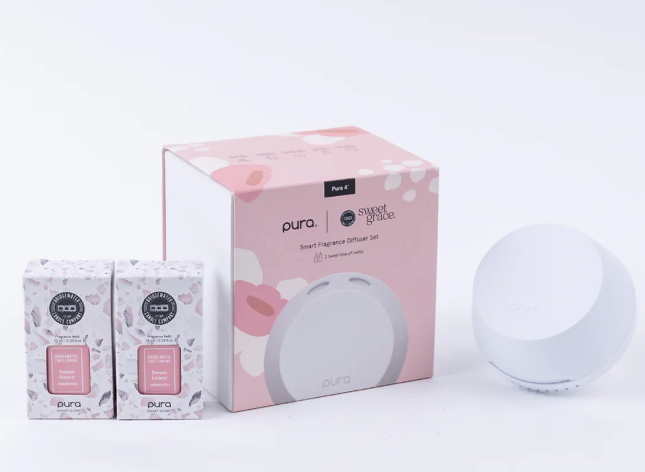 PURA + Bridgewater Smart Home Diffuser Set with 2 Sweet Grace