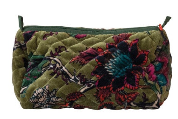 Zip Pouch w/ Interior Pockets & Coating, 6 Styles (Each One Will Vary)