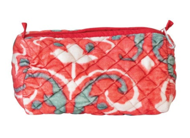 Zip Pouch w/ Interior Pockets & Coating, 6 Styles (Each One Will Vary)