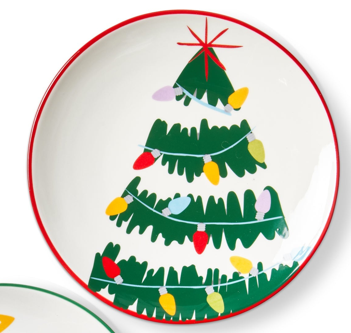 Groovy Trees Appetizer Plate