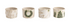White Christmas Tidbit Dishes by Mud Pie