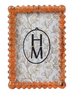 Marbled Resin & Glass Spindle Frame
