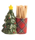 Tartan Toothpick Caddy Sets by Mud Pie