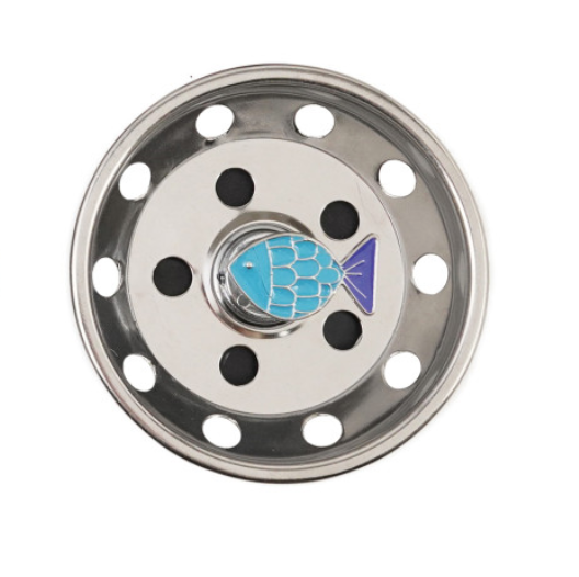 Stainless Steel Sink Strainer/Stopper with Icon, 6 Styles