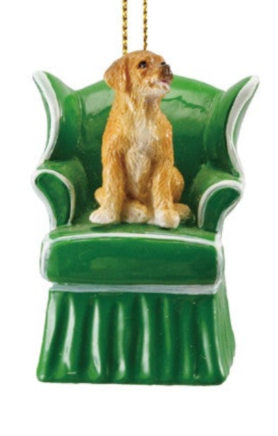 Resin Vintage Reproduction Dog in Chair Ornament, 4 Styles